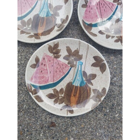 3 Red Wing Tampico Bread & Butter Plates - Picture 2 of 3